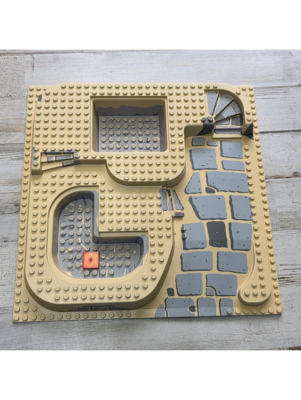 LEGO 5978 Sphinx Secret Surprise Baseplate 32x32 Raised Slate Ramp Gray Pool